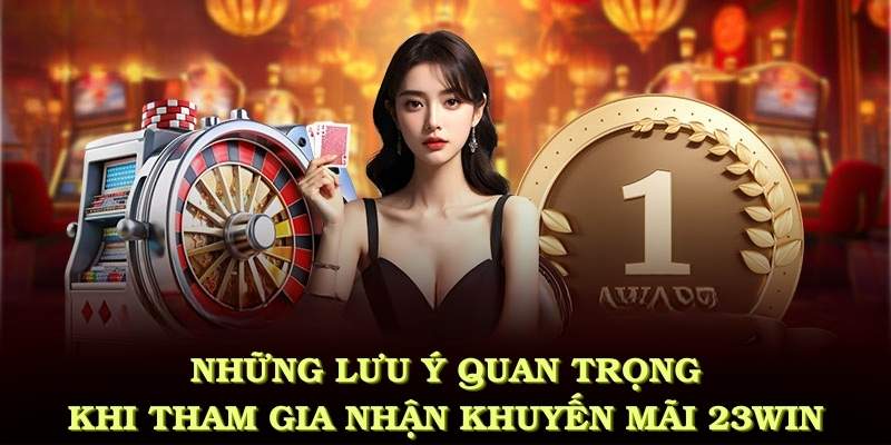 Những lưu ý quan trọng khi tham gia nhận khuyến mãi 23WIN